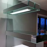 Silver Mirrored Shelves